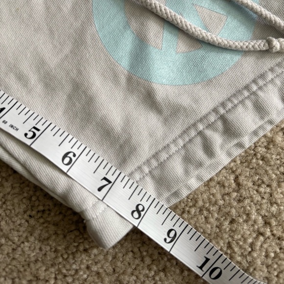 Madhappy peace sign sweat cotton stretchy comfort inseam 8 sweat shorts size xs - Picture 10 of 16